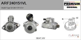 VALEO ARF240151VL - ARR NUEVO ORIG. VALEO Type 12V 2,00kW 13T CCW