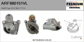 VALEO ARF880151VL - ARR NUEVO ORIG. VALEO Type 12V 2,10kW 11T CW