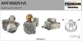 VALEO ARF650251VL - ARR NUEVO ORIG. VALEO Type 12V 2,40kW 10T