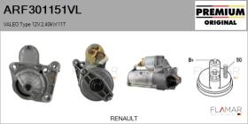 VALEO ARF301151VL - ARR NUEVO ORIG. VALEO Type 12V 2,40kW 11T