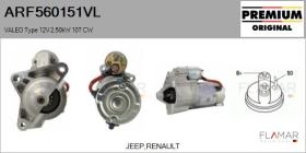 VALEO ARF560151VL - ARR NUEVO ORIG. VALEO Type 12V 2,50kW 10T CW