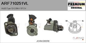 VALEO ARF710251VL - ARR NUEVO ORIG. VALEO Type 12V 2,50kW 10T CW