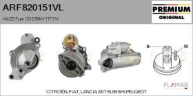 VALEO ARF820151VL - ARR NUEVO ORIG. VALEO Type 12V 2,50kW 11T CW