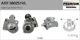 VALEO ARF380251VL - ARR NUEVO ORIG. VALEO Type 12V 2kW 11T CW