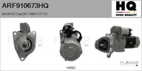 HQ ARF910673HQ - ARR NUEVO SAWAFUJI Type 24V 7,50kW 11T CW