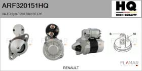 HQ ARF320151HQ - ARR NUEVO VALEO Type 12V 0,70kW 9T CW