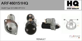 HQ ARF460151HQ - ARR NUEVO VALEO Type 12V 0,80kW 9T CCW