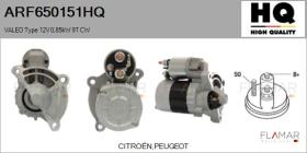 HQ ARF650151HQ - ARR NUEVO VALEO Type 12V 0,85kW 9T CW