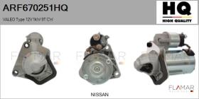 HQ ARF670251HQ - ARR NUEVO VALEO Type 12V 1,00kW 8T CW