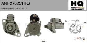 HQ ARF270251HQ - ARR NUEVO VALEO Type 12V 1,10kW 10T CCW