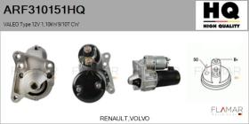 HQ ARF310151HQ - ARR NUEVO VALEO Type 12V 1,10kW 9/10T CW