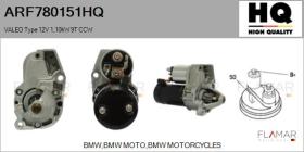 HQ ARF780151HQ - ARR NUEVO VALEO Type 12V 1,10kW 9T CCW