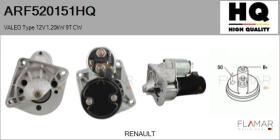HQ ARF520151HQ - ARR NUEVO VALEO Type 12V 1,20kW 9T CW