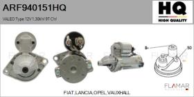 HQ ARF940151HQ - ARR NUEVO VALEO Type 12V 1,30kW 9T CW