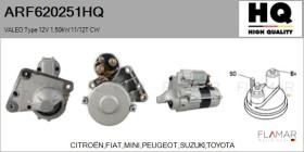 HQ ARF620251HQ - ARR NUEVO VALEO Type 12V 1,50kW 11/12T CW