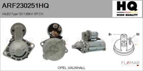 HQ ARF230251HQ - ARR NUEVO VALEO Type 12V 1,80kW 10T CW