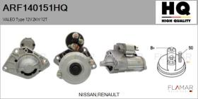 HQ ARF140151HQ - ARR NUEVO VALEO Type 12V 2,00kW 12T