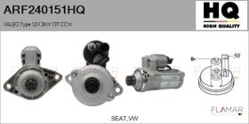 HQ ARF240151HQ - ARR NUEVO VALEO Type 12V 2,00kW 13T CCW