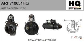 HQ ARF710651HQ - ARR NUEVO VALEO Type 24V 7,70kW 12T CW