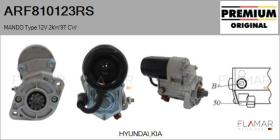 RS ARF810123RS - ARR REM. N/C MANDO Type 12V 2,00kW 9T CW