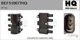 HQ BEF510077HQ - BOBINA ENCENDIDO OPEL