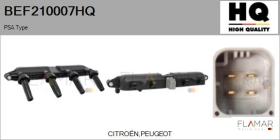 HQ BEF210007HQ - BOBINA ENCENDIDO PSA