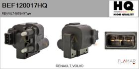 HQ BEF120017HQ - BOBINA ENCENDIDO RENAULT-NISSAN