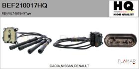 HQ BEF210017HQ - BOBINA ENCENDIDO RENAULT-NISSAN