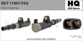 HQ BEF110017HQ - BOBINA ENCENDIDO RENAULT-NISSAN