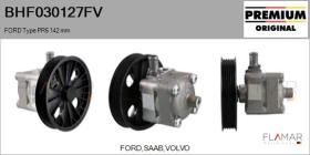 FORD-VOLVO-SAAB BHF030127FV - BOMBA de DA NUEVO ORIG. FORD Type PR6 142 mm