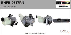 RENAULT NISSAN BHF510317RN - BOMBA de DA NUEVO ORIG. RENAULT Type