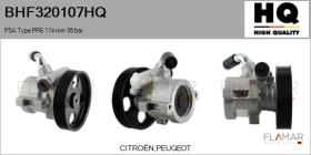 HQ BHF320107HQ - BOMBA de DA NUEVO PSA Type PR6 114 mm 95 bar