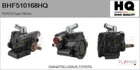 HQ BHF510168HQ - BOMBA de DA NUEVO TOYOTA Type 3 105 mm