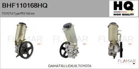 HQ BHF110168HQ - BOMBA de DA NUEVO TOYOTA Type PR3 140 mm
