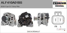 BOSCH ALF410A01BS - BOSCH Type 12V 110Amp PR7