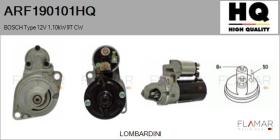 HQ ARF190101HQ - BOSCH Type 12V 1,10kW 9T CW