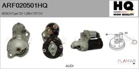 HQ ARF020501HQ - BOSCH Type 12V 1,20kW 10T CW