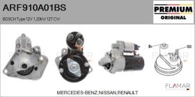 BOSCH ARF910A01BS - BOSCH Type 12V 1,20kW 12T