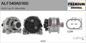 BOSCH ALF540A01BS - BOSCH Type 12V 140Amp PFR6