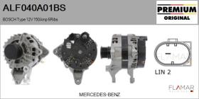 BOSCH ALF040A01BS - BOSCH Type 12V 150Amp PFR6