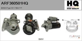HQ ARF360501HQ - BOSCH Type 12V 1,70kW 11T