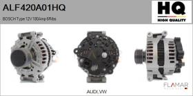 HQ ALF420A01HQ - BOSCH Type 12V 180Amp PFR6