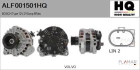 HQ ALF001501HQ - BOSCH Type 12V 215Amp PR6