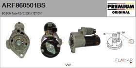 BOSCH ARF860501BS - BOSCH Type 12V 2,20kW 12T