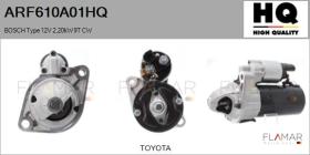 HQ ARF610A01HQ - BOSCH Type 12V 2,20kW 9T CW