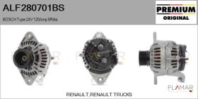 BOSCH ALF280701BS - BOSCH Type 24V 120Amp PR8