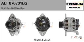 BOSCH ALF070701BS - BOSCH Type 24V 120Amp PR8