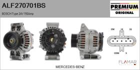 BOSCH ALF270701BS - BOSCH Type 24V 150Amp