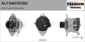 BOSCH ALF040701BS - BOSCH Type 24V 80Amp PR8