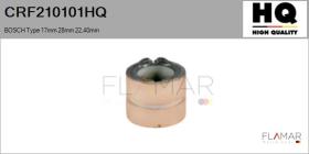 HQ CRF210101HQ - COLECT. NUEVO BOSCH Type 17,00mm 28,00mm 22,40mm
